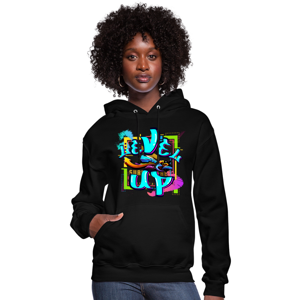 Women's "Level Up" Hoodie - black