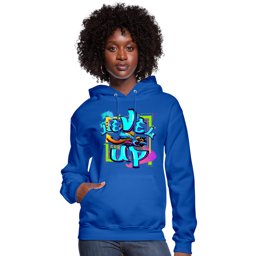 Women's "Level Up" Hoodie - royal blue