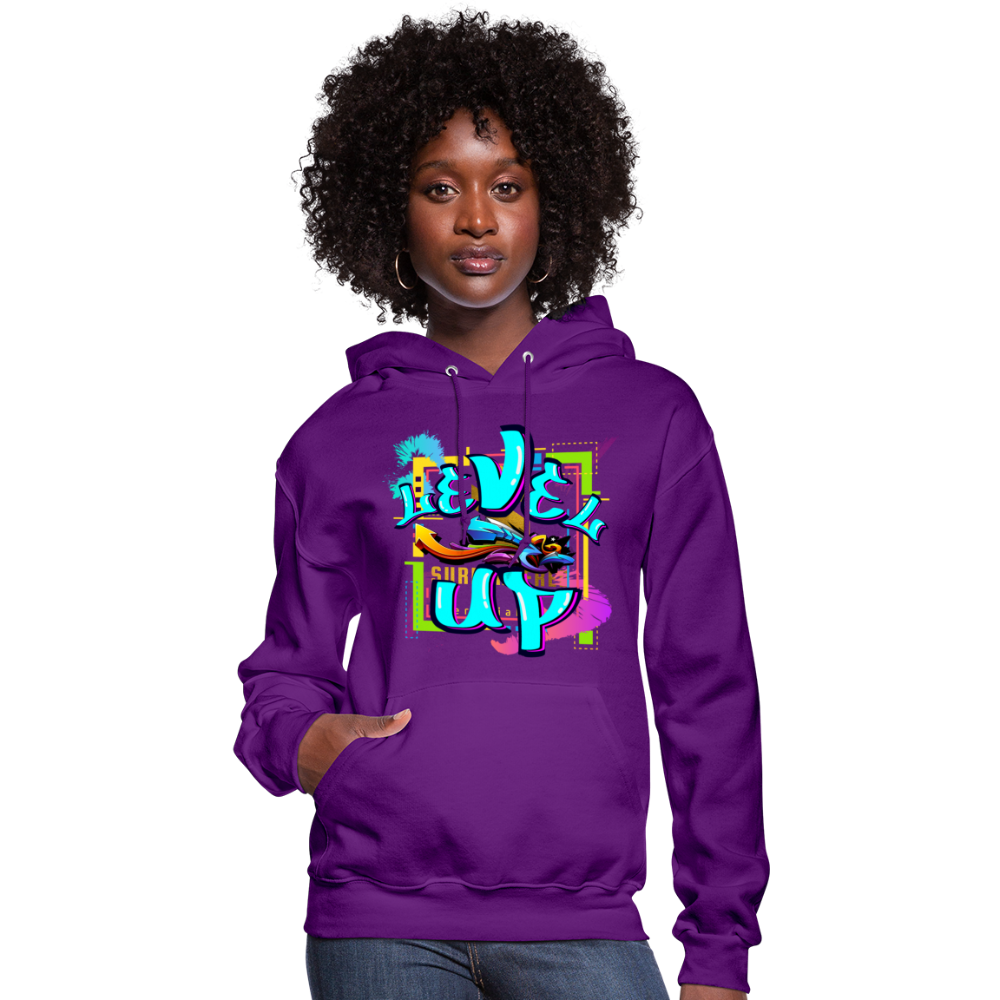 Women's "Level Up" Hoodie - purple